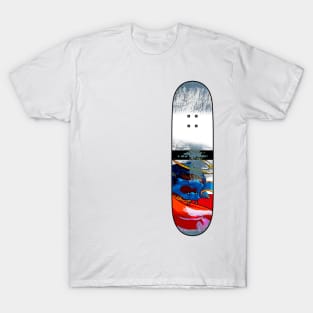 Distressed Skateboard - NC - Sodom T-Shirt